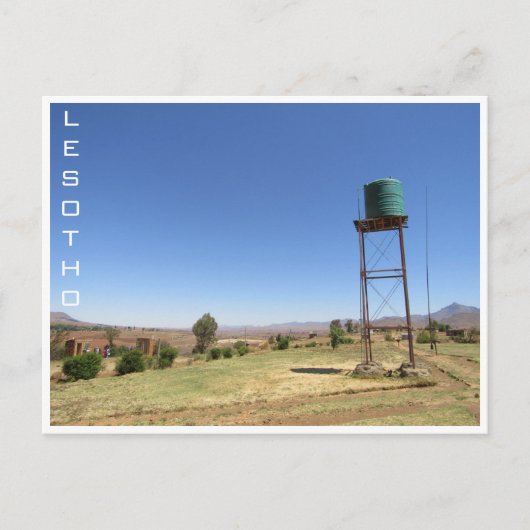 watertank van lesotho briefkaart (Voorkant)