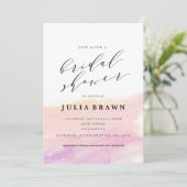 WATERTCOLOR WASH nuptiale invitation douche (Debout devant)