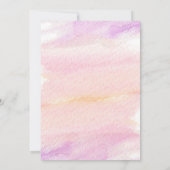 WATERTCOLOR WASH nuptiale invitation douche (Dos)