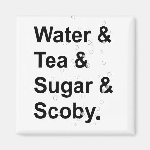 Watertea Sugar Scoby Magneet