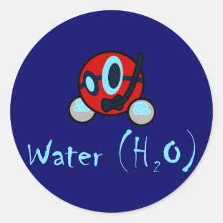 Waterticker Ronde Sticker