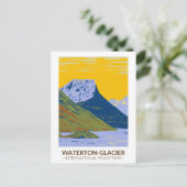 Waterton-Glacier International Peace Park Briefkaart (Staand voorkant)