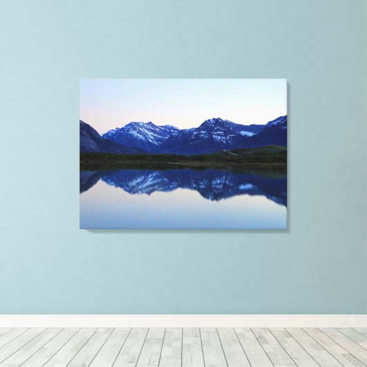 Waterton Lakes Canvas Afdruk (Insitu (Houten vloer))