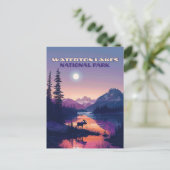 Waterton Lakes National Park Canada Alberta Briefkaart (Staand voorkant)