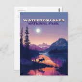 Waterton Lakes National Park Canada Alberta Briefkaart (Voorkant / Achterkant)