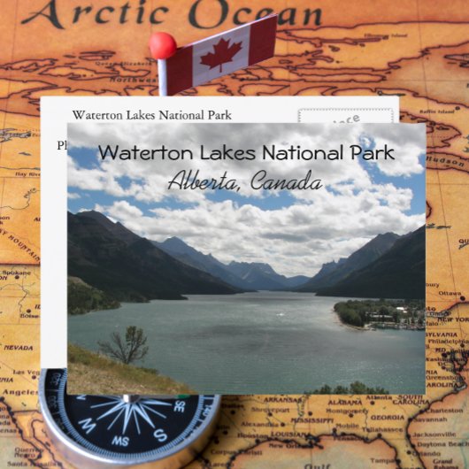 Waterton Lakes National Park, Canada Reisfoto Briefkaart