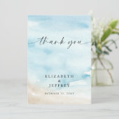 Waterton Ocean Sea Summer Beach Carte de remerciem (Debout devant)