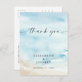Waterton Ocean Sea Summer Beach Carte de remerciem (Devant / Derrière)