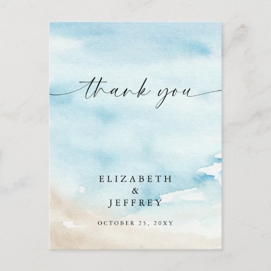 Waterton Ocean Sea Summer Beach Carte de remerciem (Devant)