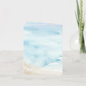 Waterton Ocean Sea Summer Beach Carte de remerciem (Dos)