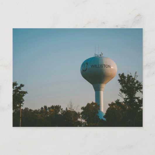 Watertoren in Williston, North Dakota Briefkaart (Voorkant)