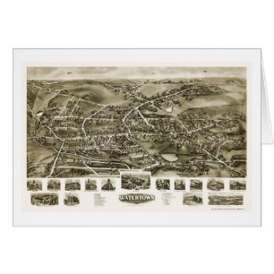 Watertown, CT Panoramic Map - 1918