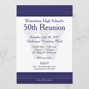 Watertown High School Class Reunion Uitnodigingen