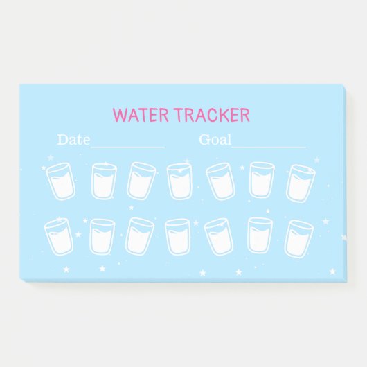watertracker drink controleplanner post-it® notes (Voorkant)