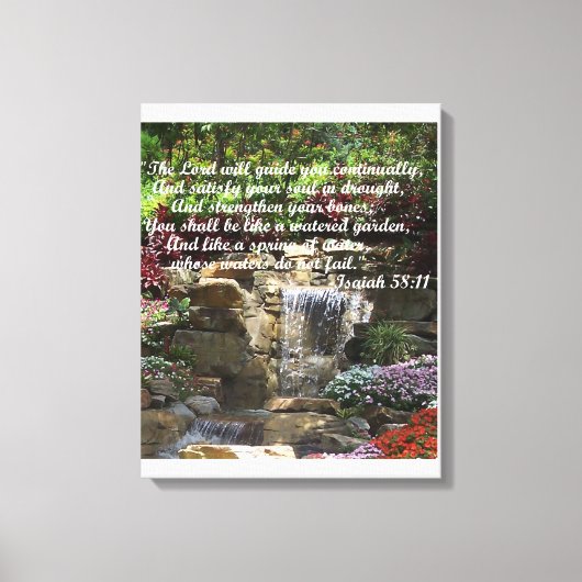 watertuin canvas afdruk (Voorkant)