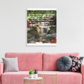 watertuin canvas afdruk (Insitu (Woonkamer))
