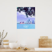 Wateruitzicht van het Opera House Sydney Harbour Poster (Keuken)