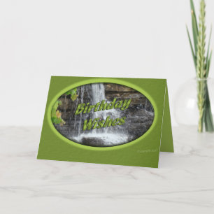 Waterval Bday-customize Kaart