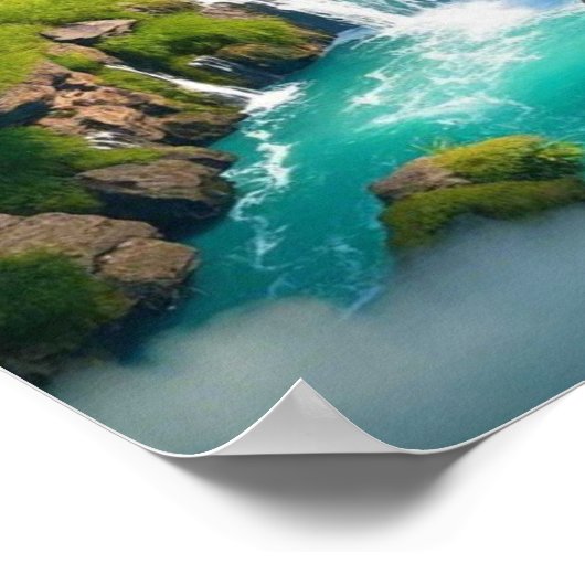  waterval beste moeder ooit poster (Hoek)