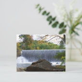 Waterval bij Banner Elk, Briefkaart North Carolina (Staand voorkant)
