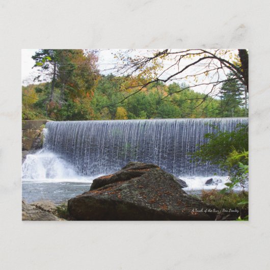 Waterval bij Banner Elk, Briefkaart North Carolina (Voorkant)