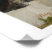 Waterval bij Big Sur Poster (Hoek)