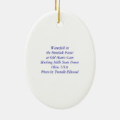 Waterval bij het oude Man Cave Ornament (Achterkant)