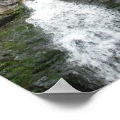 Waterval bij Kent Herfsten, Connecticut - Print (Hoek)