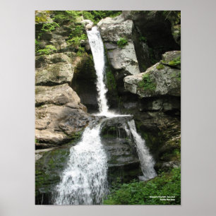 Waterval bij Kent Herfsten, Connecticut - Print