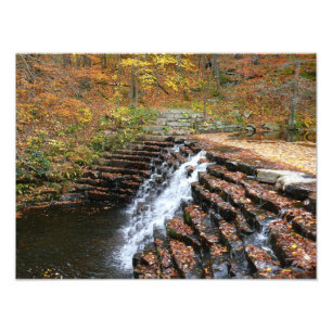 Waterval bij Laurel Hill State Park II Foto Afdruk
