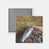 Waterval bij Laurel Hill State Park II Magneet (Voorkant / Achterkant)