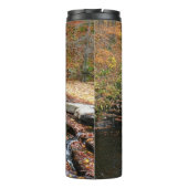 Waterval bij Laurel Hill State Park II Thermosbeker (Achterkant)