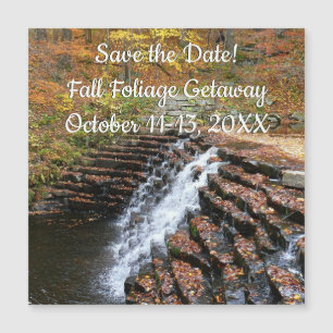 Waterval bij Laurel Hill State Park Save the Date