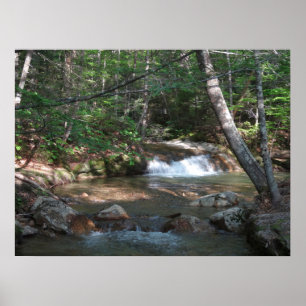 Waterval bij Pemigewasset River II Poster
