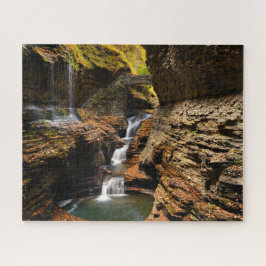 Waterval bij Watkins Glen in Vingermeren Legpuzzel
