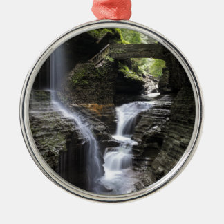 Waterval bij Watkins Glen, NY Metalen Ornament