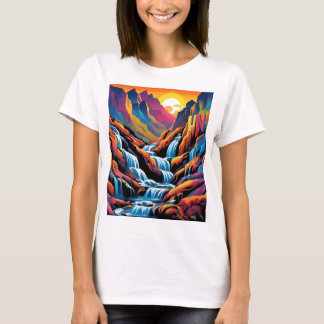 Waterval bij zonsopgang 1 t-shirt