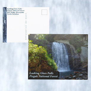 Waterval Blue Ridge Mountains Looking Glass Falls Briefkaart