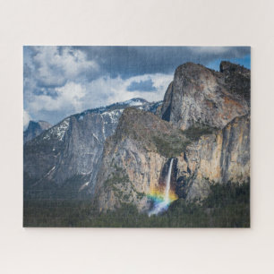 Waterval Bridal Veil Herfsten Yosemite Californi Legpuzzel