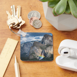 Waterval   Bridal Veil Herfsten Yosemite Californi Sleutelhanger