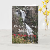 Waterval, bruiloft Jubileum, Valentijn Kaart (Gele Bloem)