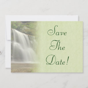 Waterval Bruiloft Save The Date Kaart