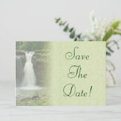 Waterval Bruiloft Save The Date Kaart (Staand voorkant)