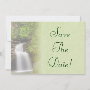 Waterval Bruiloft Save The Date Kaart