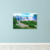 Waterval Canvas Afdruk (Insitu (Houten vloer))