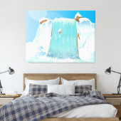 Waterval Canvas Afdruk (Insitu (Slaapkamer))