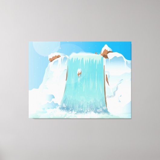 Waterval Canvas Afdruk (Voorkant)