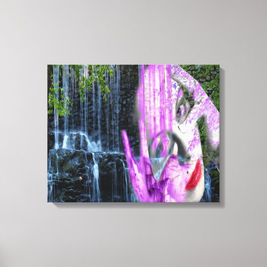 Waterval Canvas Afdruk (Voorkant)