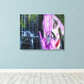 Waterval Canvas Afdruk (Insitu (Houten vloer))