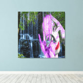 Waterval Canvas Afdruk (Insitu (Houten vloer))